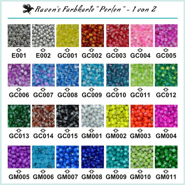 Wähle aus 53 Perlenfarben Deine Lieblingsfarbe für die Gestaltung Deiner individuellen Eulen Ohrringe / Ohrhänger!